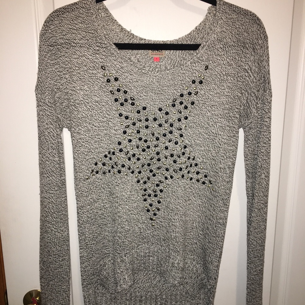 Starry sweater, grey